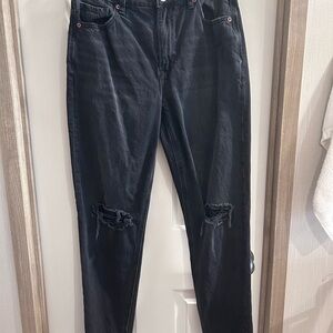 American Eagle Outfitters Distressed Black Jeans